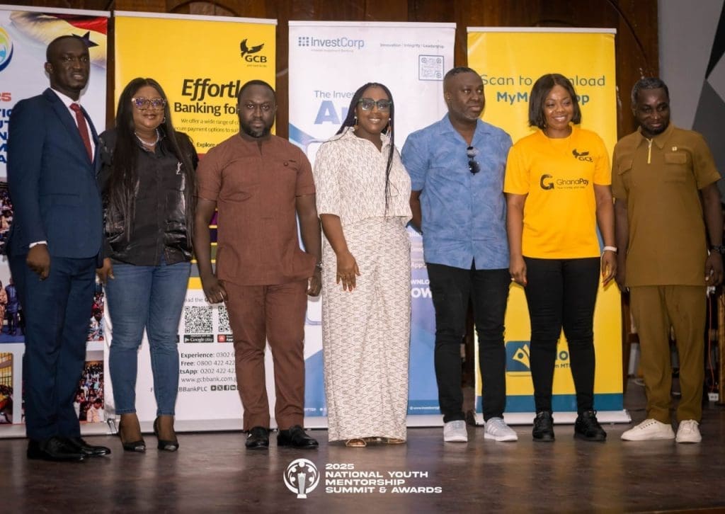 Georgina Asare Fiagbenu, Senior Manager, Corporate Communications at MTN Ghana, in a group picture with